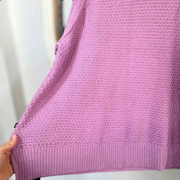 Gap Women's Textured Sweater Size 2XL Orchid Haze - Picture 7 of 9